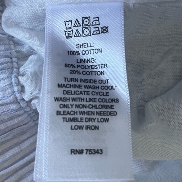 Tommy Bahama Boys Shorts Size 6 Seersucker Blue White - Picture 4 of 4